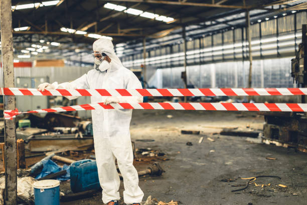 Professional Biohazard Cleanup technician working in Boys Town, NE